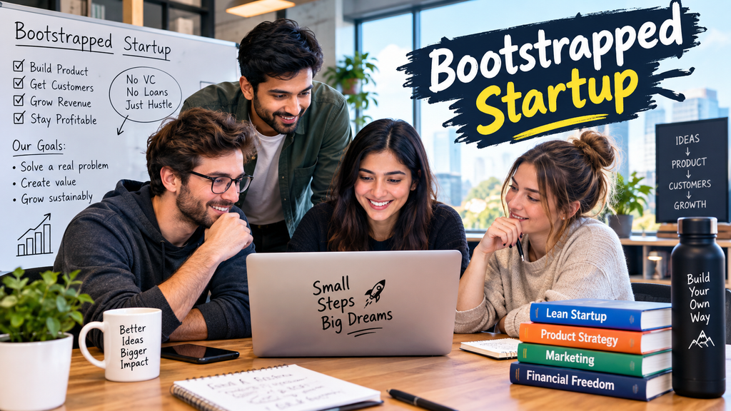 Bootstrapped Startup Guide: How to Build a Business Without Outside Funding startup booted