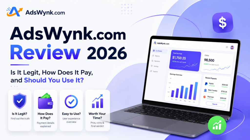 Adswynk.com: A Complete Guide to This Link Monetization Platform adswynk com