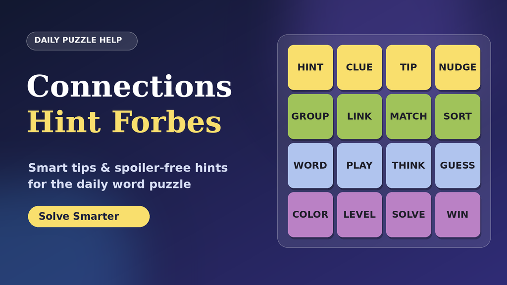Connections Hint Forbes: A Simple Guide to Daily Help for the NYT Puzzle Connections Hint Forbes