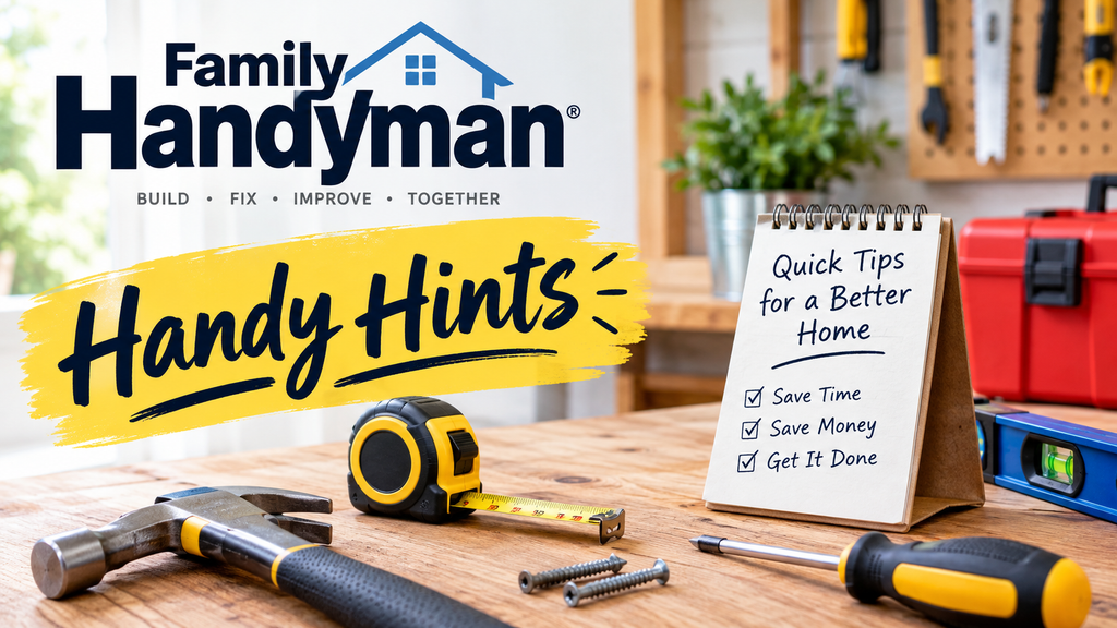 FamilyHandyman.com Handy Hints: Easy DIY Home Tips for Everyday Problems FamilyHandyman.com Handy Hints